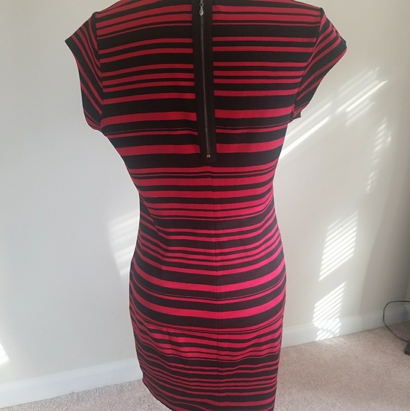 Red and black striped dress. - Picture 6 of 6